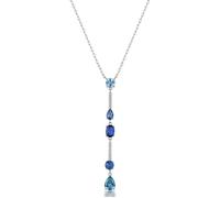 Brosway Collar mujer, collar gargantilla de plata y Freedom Blue | Colección Fancy - FFB131