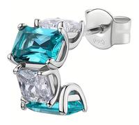 Brosway FAG14 - Pendiente individual para mujer, de plata 925, cristal aqua verde