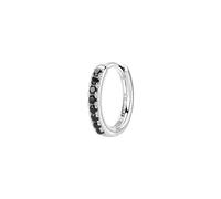 Brosway FANCY women's hoop earring in 925 silver with black zircons FMB85