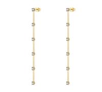 Brosway Pendientes colgantes de plata con cristales, diseño multicapa elegante, cierre de tuerca, para mujer, estilo Glamour BIG24