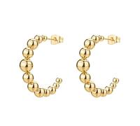 Brosway Pendientes de aro para mujer de acero, pendientes mujer colección Perfect - BPC29, 28mm, Acero inoxidable, Sin piedra preciosa