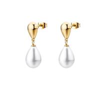 Brosway Pendientes de mujer, pendientes colgantes de acero y perlas | Colección PERFECT - BPC75