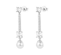 Brosway Pendientes de mujer, pendientes colgantes de plata y Infinite White/perlas | Colección FANCY - FIW175