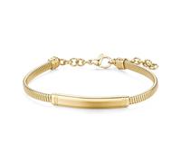 Brosway Pulsera de hombre de acero inoxidable, oro amarillo y plata, diseño Tubogas, 18 cm, BTD054