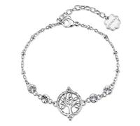 Brosway Pulsera de mujer de acero con árbol de la vida y cristales, modelo BHKB289