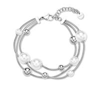 Brosway Pulsera de mujer de acero y perlas | Colección Perfect - BPC58