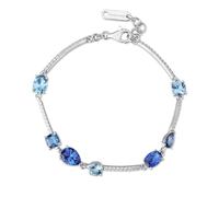 Brosway Pulsera de mujer, pulsera rígida de plata y Freedom Blue | Colección Fancy - FFB132