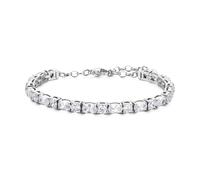 Brosway Pulsera de tenis para mujer de plata con cristales, colección BIG18, elegante joya para ocasiones especiales