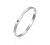 Brosway Pulsera para hombre, pulsera rígida de acero y cristales | Colección With You - BWY15, d62mm, Acero inoxidable, Cristales de Swarovski