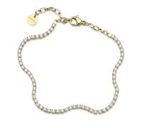 Brosway Pulsera para mujer de acero inoxidable, oro y blanco, estilo elegante, cierre de mosquetón, BEI110