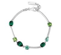 Brosway Pulsera para mujer, pulsera rígida de plata y Life Green | Colección Fancy - FLG151