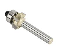 Brote del Enrutador de Bordes de Cortador de Fresado 1/4XR1 bit de Arma de Aleación de Acero de Tungsteno con Vástago de 1/4 de Pulgada para MDF, Madera Dura, Madera Blanda,