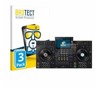 BROTECT Lámina Cristales para AlphaTheta XDJ-AZ | 3 Unidades Transparente Protección Pantalla Made in Germany Dureza 9H Anti-Arañazos Protector Cristal