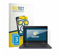 BROTECT Lámina Cristales para ASUS Chromebook CZ11 Flip CZ1104F | 3 Unidades Transparente Protección Pantalla Made in Germany Dureza 9H Anti-Arañazos Protector Cristal