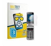 BROTECT Lámina Cristales para bea-fon SL645 | 3 Unidades Mate Protección Pantalla Made in Germany Teléfonos móviles para personas mayores Anti-Reflejos Dureza 9H