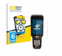 BROTECT Lámina Cristales para Datalogic Skorpio X5 | 6 Unidades Transparente Protección Pantalla Made in Germany Dureza 9H Anti-Arañazos Protector Cristal