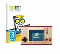 BROTECT Lámina Cristales para Nintendo Game & Watch Super Mario Bros | 3 Unidades Transparente Protección Pantalla Made in Germany Dureza 9H Anti-Arañazos Protector Cristal