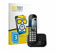 BROTECT Lámina Cristales para Panasonic KX-TGC460 | 3 Unidades Mate Protección Pantalla Made in Germany Teléfonos y dispositivos de línea fija Anti-Reflejos Dureza 9H