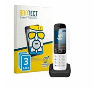 BROTECT Lámina Cristales para Panasonic KX-TGH723 | 3 Unidades Mate Protección Pantalla Made in Germany Teléfonos y dispositivos de línea fija Anti-Reflejos Dureza 9H