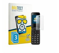 BROTECT Lámina Cristales para Panasonic KX-TU410 | 3 Unidades Mate Protección Pantalla Made in Germany Móviles Anti-Reflejos Dureza 9H Anti-Arañazos