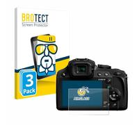 BROTECT Lámina Cristales para Panasonic Lumix DC-FZ82 | 3 Unidades Transparente Protección Pantalla Made in Germany Dureza 9H Anti-Arañazos Protector Cristal