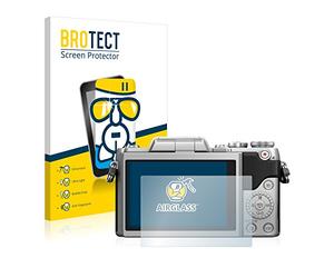 BROTECT Lámina Cristales para Panasonic Lumix DMC-GF7 | Transparente Protección Pantalla Made in Germany Dureza 9H Anti-Arañazos Protector Cristal