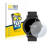 BROTECT Lámina Cristales para | Relojes (Circular, ø: 22 mm) Transparente Protección Pantalla Made in Germany Dureza 9H Anti-Arañazos Protector Cristal