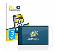 BROTECT Lámina Cristales para Samsung Galaxy Tab S7 FE | (Formato Apaisado) 3 Unidades Transparente Protección Pantalla Made in Germany Dureza 9H Anti-Arañazos Protector Cristal