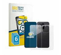 BROTECT Lámina Cristales para Xiaomi 17T Pro | (Frontal+Trasero) 6 Unidades Transparente Protección Pantalla Made in Germany Dureza 9H Anti-Arañazos Protector Cristal