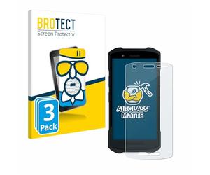BROTECT Lámina Cristales para Zebra TC26 | 3 Unidades Mate Protección Pantalla Made in Germany Computadora de mano Anti-Reflejos Dureza 9H Anti-Arañazos