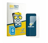 BROTECT Lámina Cristales para ZTE Blade V80 Max | 6 Unidades Transparente Protección Pantalla Made in Germany Dureza 9H Anti-Arañazos Protector Cristal