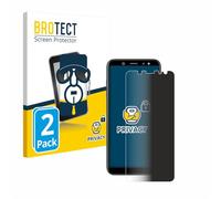 BROTECT Láminas de Privacidad para Samsung Galaxy A6 2018 | 2 Unidades Anti-Spy Protección Pantalla Made in Germany Anti-Espía Privacy Película Protección