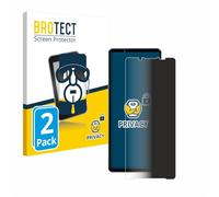BROTECT Láminas de Privacidad para Sony Xperia 1 IV | 2 Unidades Anti-Spy Protección Pantalla Made in Germany Anti-Espía Privacy Película Protección