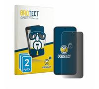 BROTECT Láminas de Privacidad para ZTE Blade V80 Vita | 2 Unidades Anti-Spy Protección Pantalla Made in Germany Anti-Espía Privacy Película Protección