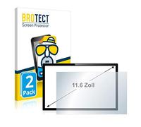 BROTECT Protector Pantalla Anti-Reflejos 11.6" para PCs de panel táctil con 29.5 cm (11,6 pulgadas) [256 mm x 144 mm, 16:9] (2 Unidades)