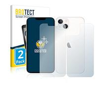 BROTECT Protector Pantalla Anti-Reflejos para Apple iPhone 13 (Frontal+Trasero) (2 Unidades) Película Mate Anti-Huellas