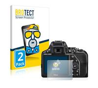 BROTECT Protector Pantalla Anti-Reflejos para Nikon D3500 / D3300 (2 Unidades) Película Mate Anti-Huellas