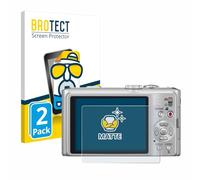 BROTECT Protector Pantalla Anti-Reflejos para Panasonic Lumix DMC-TZ10 (2 Unidades) Película Mate Anti-Huellas
