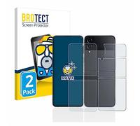 BROTECT Protector Pantalla Anti-Reflejos para Samsung Galaxy Z Flip 4 (Frontal+Trasero) (2 Unidades) Película Mate Anti-Huellas