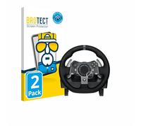 BROTECT Protector Pantalla Completa para Logitech G920 Driving Force Gaming Volante de carreras 2 Unidades - 3D Curvo