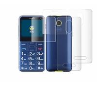 BROTECT Protector Pantalla Completa para Panasonic KX-TU155 (Frontal+Trasero) 2 Unidades - 3D Curvo