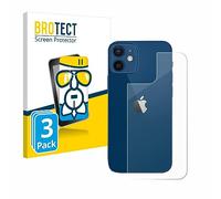 BROTECT Protector Pantalla Cristal para Apple iPhone 12/12 Pro (Trasero) Protector Vidrio (3 Unidades) - [Dureza 9H, Anti-Arañazos]