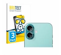 BROTECT Protector Pantalla Cristal para Apple iPhone 16 (SÓLO Cámara) Protector Vidrio (3 Unidades) - [Dureza 9H, Anti-Arañazos]