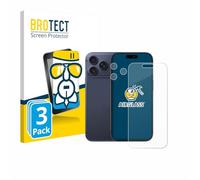 BROTECT Protector Pantalla Cristal para Apple iPhone 17 Pro Max (Frontal+Cámara) Protector Vidrio (3 Unidades) - [Dureza 9H, Anti-Arañazos]