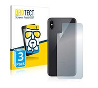 BROTECT Protector Pantalla Cristal para Apple iPhone Xs Max (Trasera) Protector Vidrio (3 Unidades) - [Dureza 9H, Anti-Arañazos]