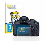 BROTECT Protector Pantalla Cristal para Canon EOS 2000D Protector Vidrio (3 Unidades) - [Dureza 9H, Anti-Arañazos]