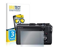 BROTECT Protector Pantalla Cristal para Canon EOS M6 Mark II Protector Vidrio (3 Unidades) - [Dureza 9H, Anti-Arañazos]