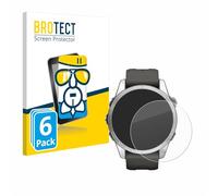 BROTECT Protector Pantalla Cristal para Garmin Fenix 7S Pro Solar (42 mm) Protector Vidrio (6 Unidades) - [Dureza 9H, Anti-Arañazos]