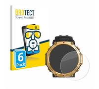 BROTECT Protector Pantalla Cristal para Huami Amazfit T-Rex 3 Pro (48 mm) Protector Vidrio (6 Unidades) - [Dureza 9H, Anti-Arañazos]