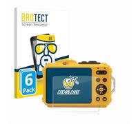 BROTECT Protector Pantalla Cristal para Kodak Pixpro WPZ2 Protector Vidrio (6 Unidades) - [Dureza 9H, Anti-Arañazos]